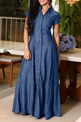 Eliza - Long Denim Dress
