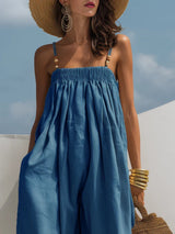 Madison - Denim Wide-Leg Jumpsuit