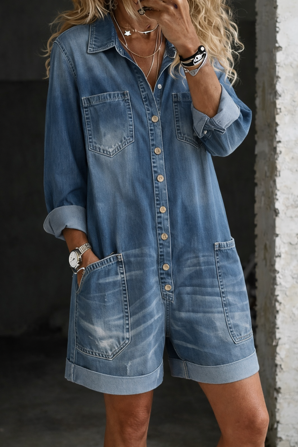 Nora - Casual Jumpsuit Shorts