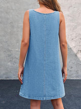 Lisa - Casual Denim Overall Dress