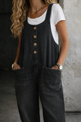 Saylor - Vintage Washed Cotton Denim Overalls