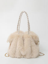 Bethany - Women Plush Velvet Shoulder Tote