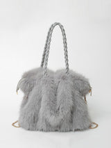 Bethany - Women Plush Velvet Shoulder Tote