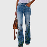 Women Trousers with Flowers
