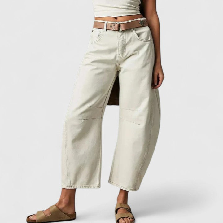 Rain - Comfortable Wide-Leg Trousers