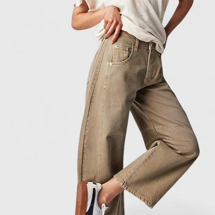 Rain - Comfortable Wide-Leg Trousers