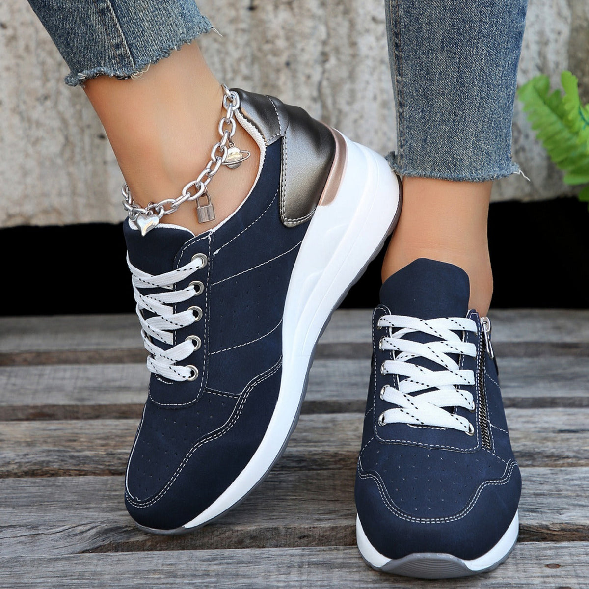 Lucien - Zip-Up Orthopaedic Trainers