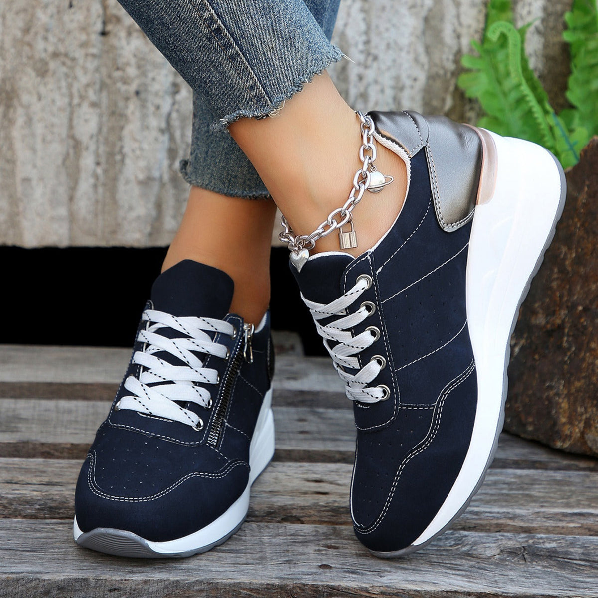 Lucien - Zip-Up Orthopaedic Trainers