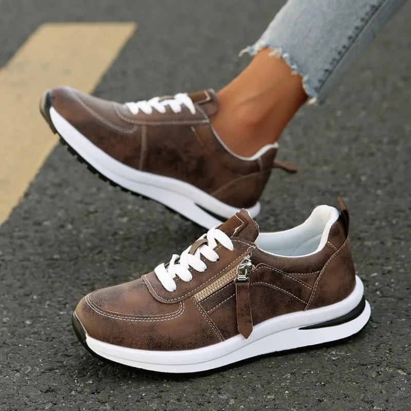 Karine - Zip-Up Orthopaedic Trainers