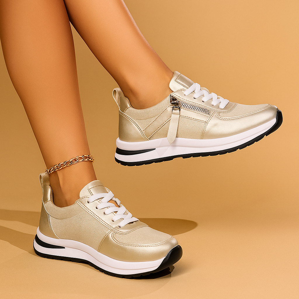 Karine - Zip-Up Orthopaedic Trainers