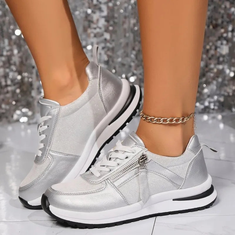 Karine - Zip-Up Orthopaedic Trainers