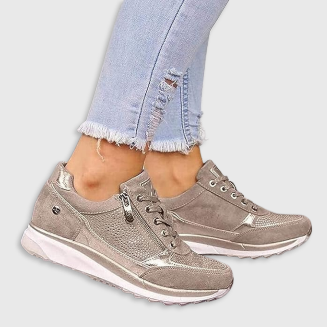 Ginette - Zip-Up Orthopaedic Trainers