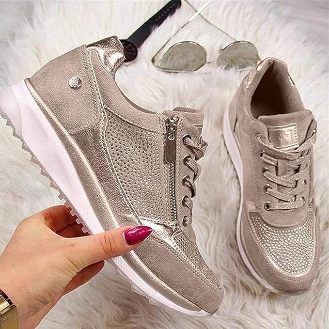 Ginette - Zip-Up Orthopaedic Trainers