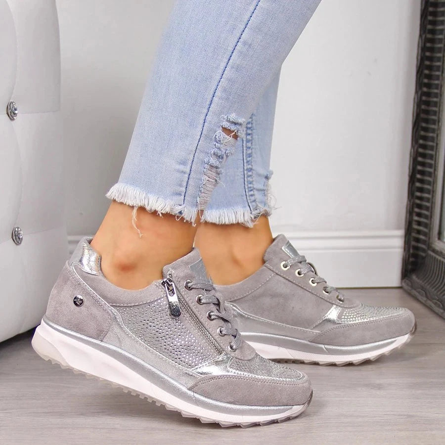 Ginette - Zip-Up Orthopaedic Trainers
