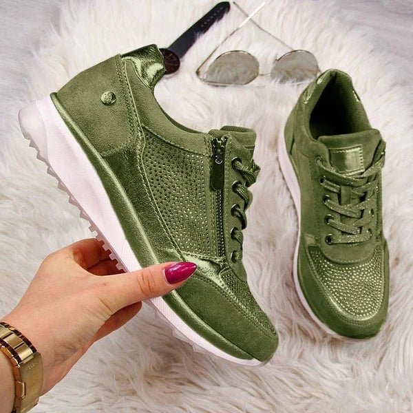 Ginette - Zip-Up Orthopaedic Trainers