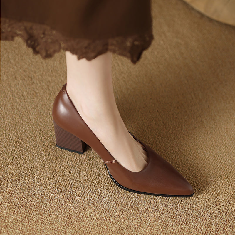 Vera - Block Heel Pumps