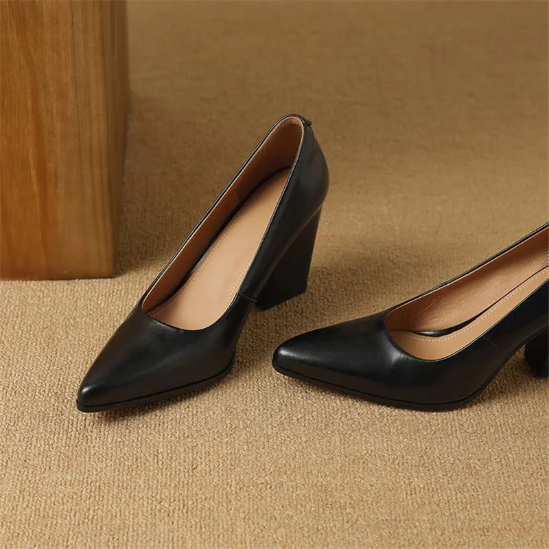 Vera - Block Heel Pumps