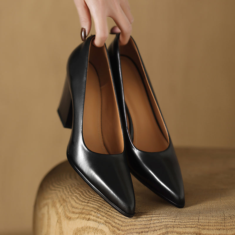 Vera - Block Heel Pumps