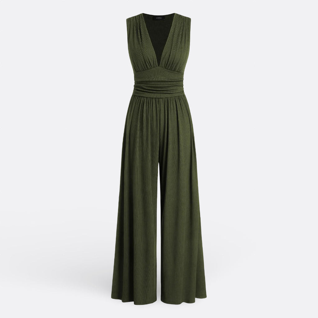 Eleanor - Chic Sleeveless Jumpsuit with Wide Legs