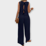 Valeria - Vest with Petals and Trousers