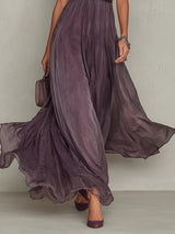Ashley - Vintage Elegant Chiffon Maxi Dress