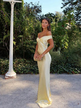 Barbara - Maxi Dress in Satin