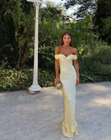 Barbara - Maxi Dress in Satin