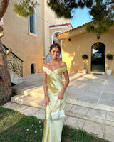 Barbara - Maxi Dress in Satin