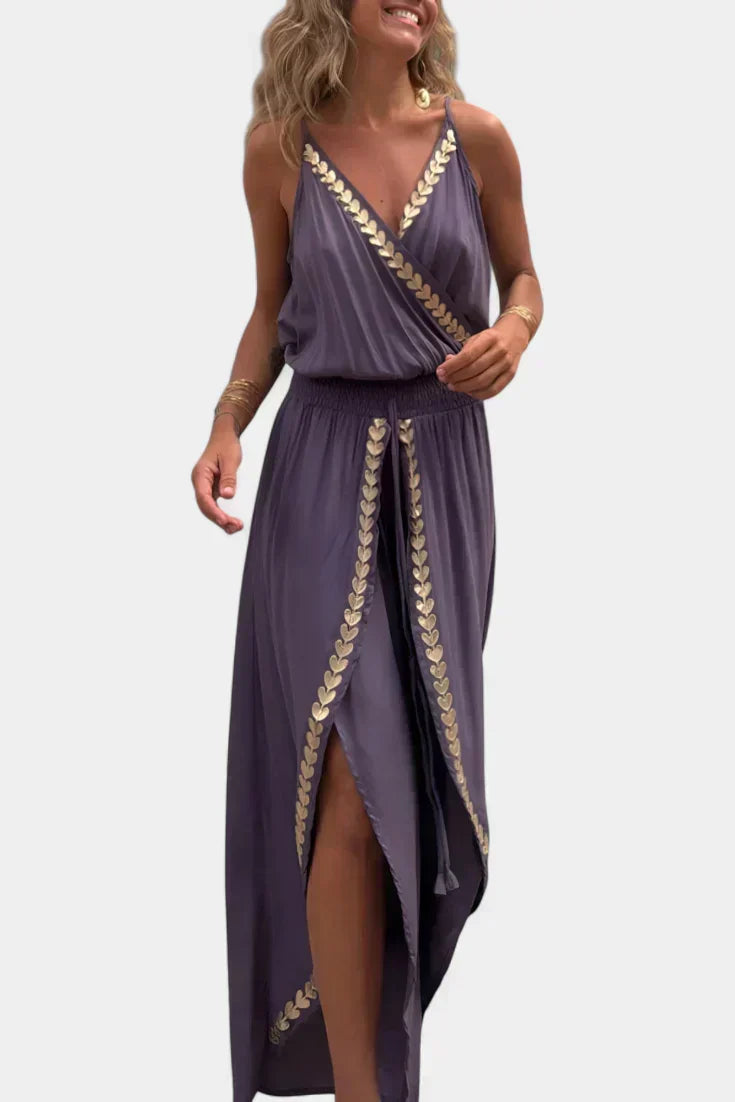 Lorena - Dress Mono with Golden Details