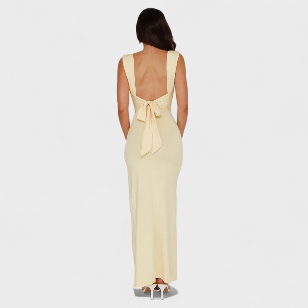 Sarela - Long Dress with Open Back