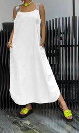 Comfy - Shoulder Strap Suspender Dress