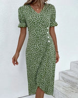 Giselle - Floral V-Neck Dress