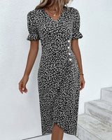 Giselle - Floral V-Neck Dress