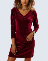 Serena - Loose Fitting Velvet Dress