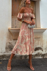 Romy - Off Shoulder Midi Dress