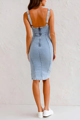 Katie - Elegant Denim Dress