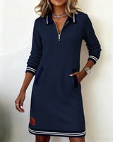 Susan - Chic Long Sleeve Cotton Dress