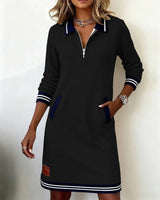 Susan - Chic Long Sleeve Cotton Dress