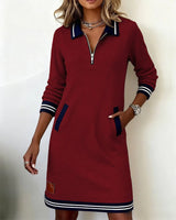 Susan - Chic Long Sleeve Cotton Dress