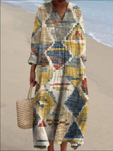 Kate - Bohemian-Inspired Dress with Ethnic Prints