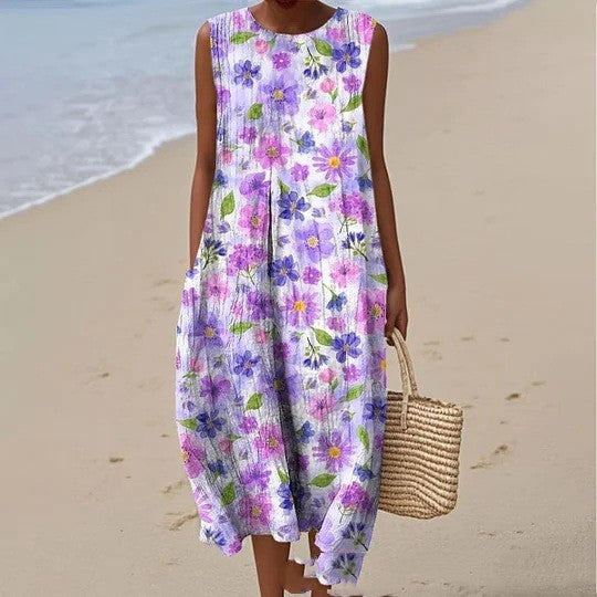 Lavender - Summer Floral Dress