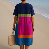Isadora - Vibrant Colour Block Dress