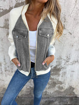 Zoe - Denim Hooded Jacket