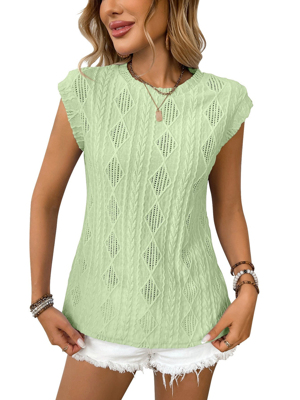 DELICE - Women Lightweight Knit Chic Tee