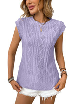 DELICE - Women Lightweight Knit Chic Tee