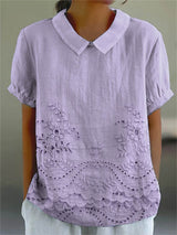 Lily - Embroidered Floral Blouse