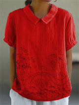 Lily - Embroidered Floral Blouse