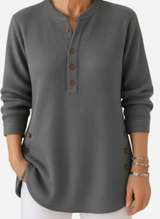 Harperly – Long Sleeve Solid Knit Sweater