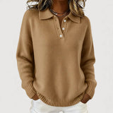 Isabel - Cosy Collared Knit Sweater