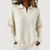 Isabel - Cosy Collared Knit Sweater
